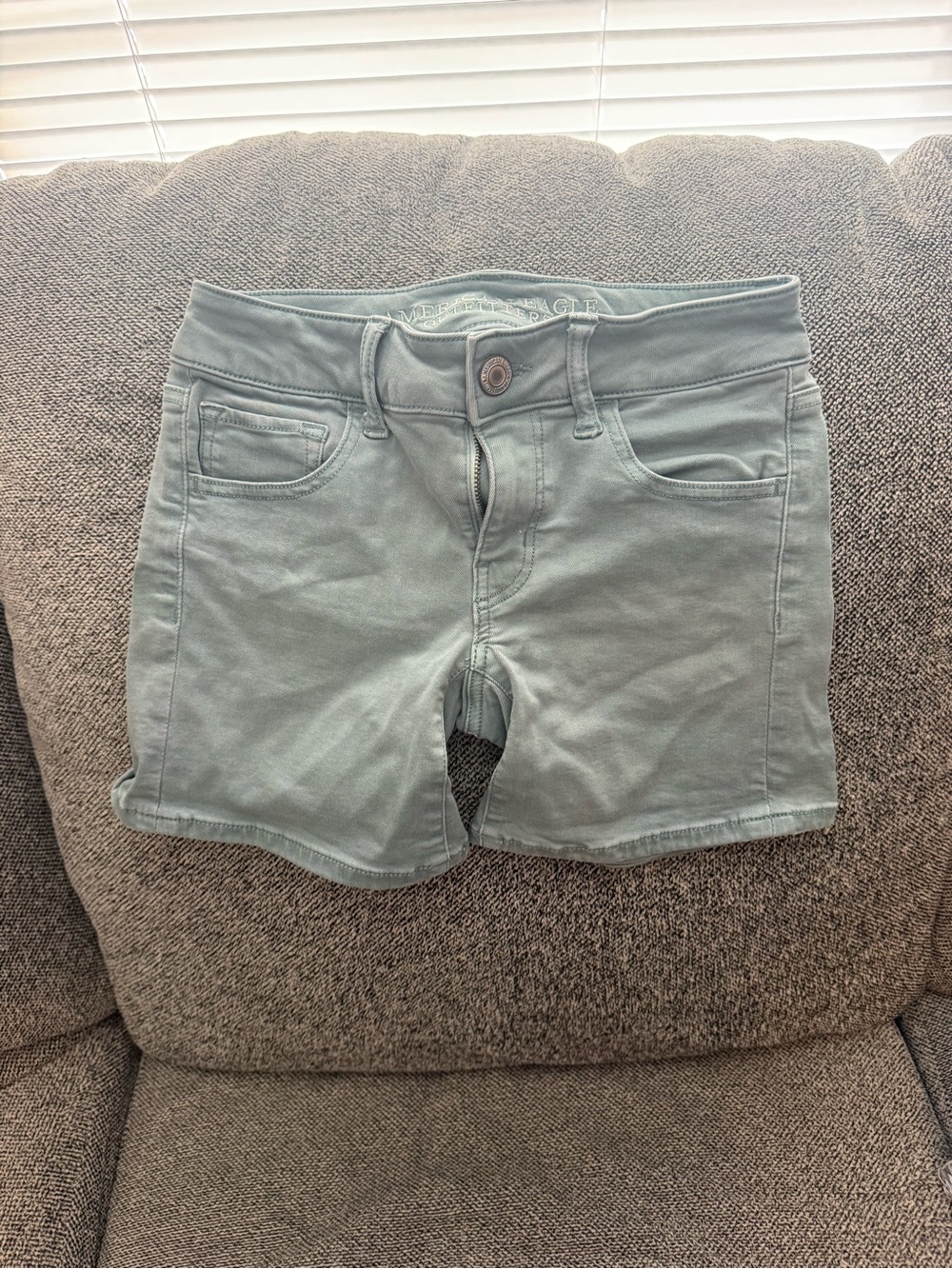 American Eagle Outfitters Sage Green Denim Shorts